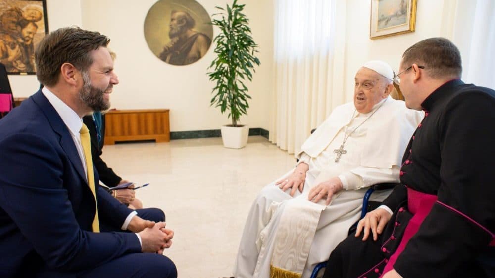 Pope Francis receives U.S. Vice President JD Vance at Casa Santa Marta