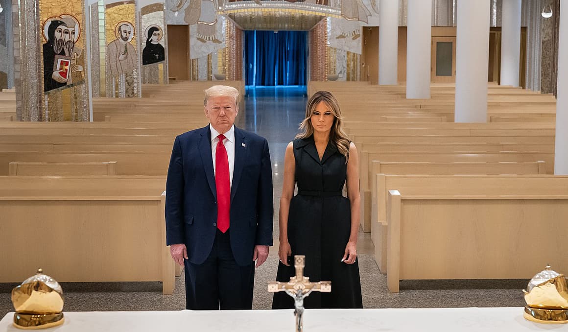 President Donald Trump and First Lady Melania Trump join Catholics in prayer on Ash Wednesday